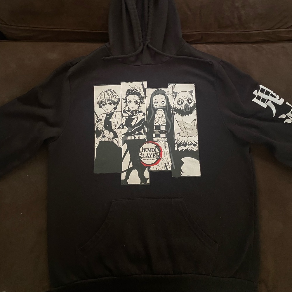 Demon slayer black hoody